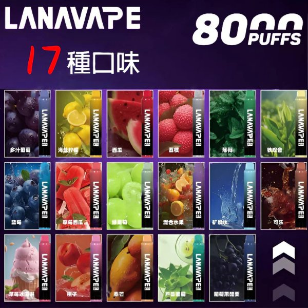 Lana Zolt 8000 Puffs | Lana拋棄式一次性電子煙可充電